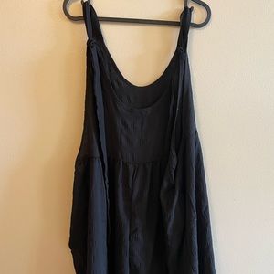 New SHEIN Plus black romper/overall shorts with pockets